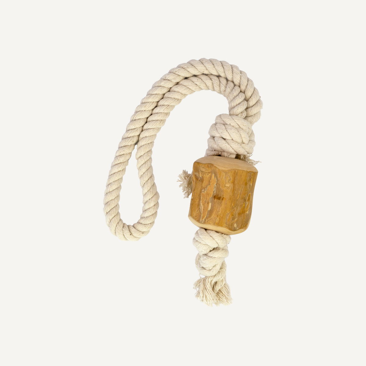 Dan & Sam – Pull and Tug – Coffee Wood Rope Toy