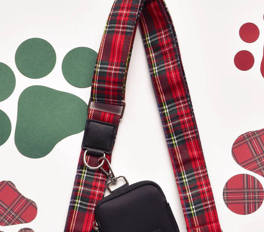 Walking Dog Bag Strap – Tartan