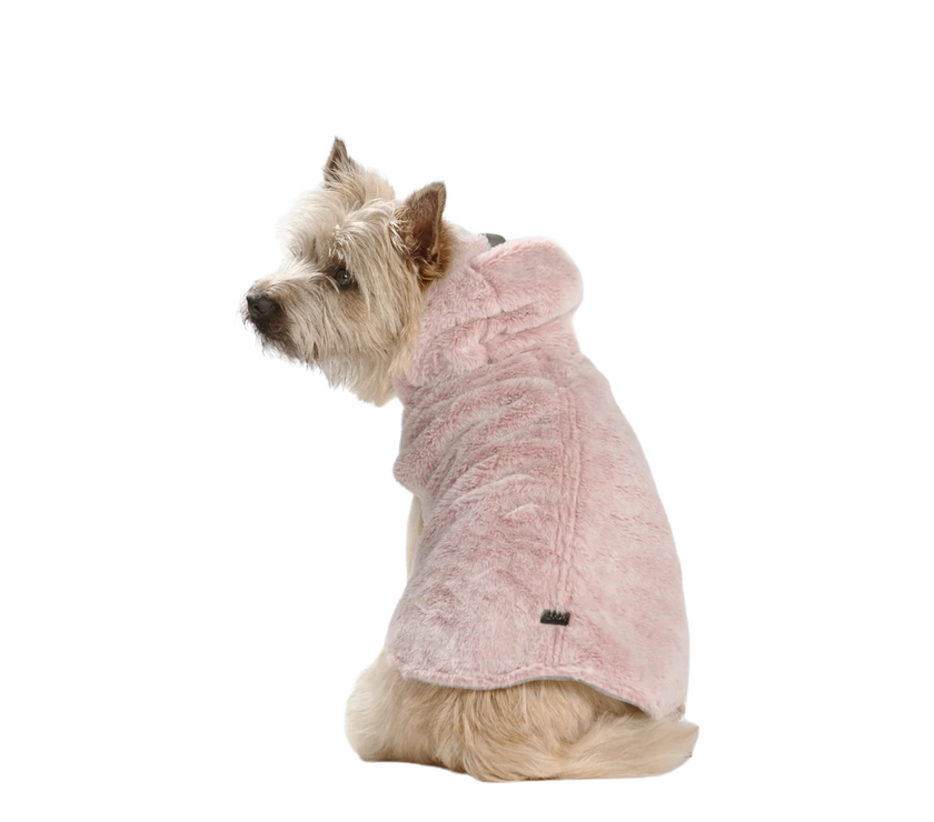 Snooza Wear – Faux Fur Hooded Coat – Pink