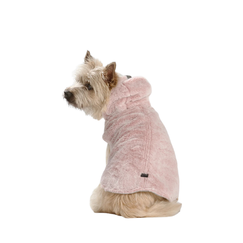 Snooza Wear – Faux Fur Hooded Coat – Pink