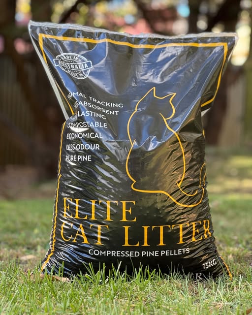 Elite Wood Pellets – Cat Litter – Compressed Pine Pellets