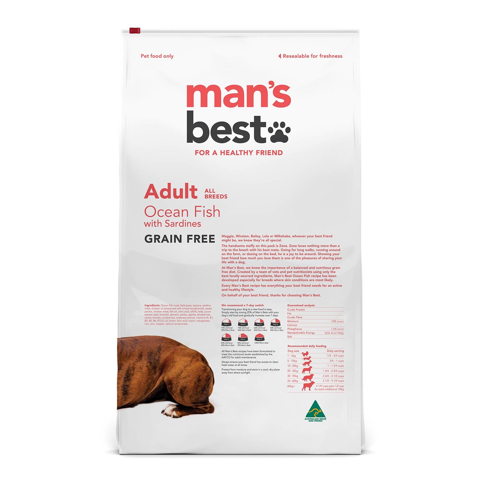 Man’s Best – Adult Dog – GRAIN FREE – Ocean Fish with Sardines - image 2
