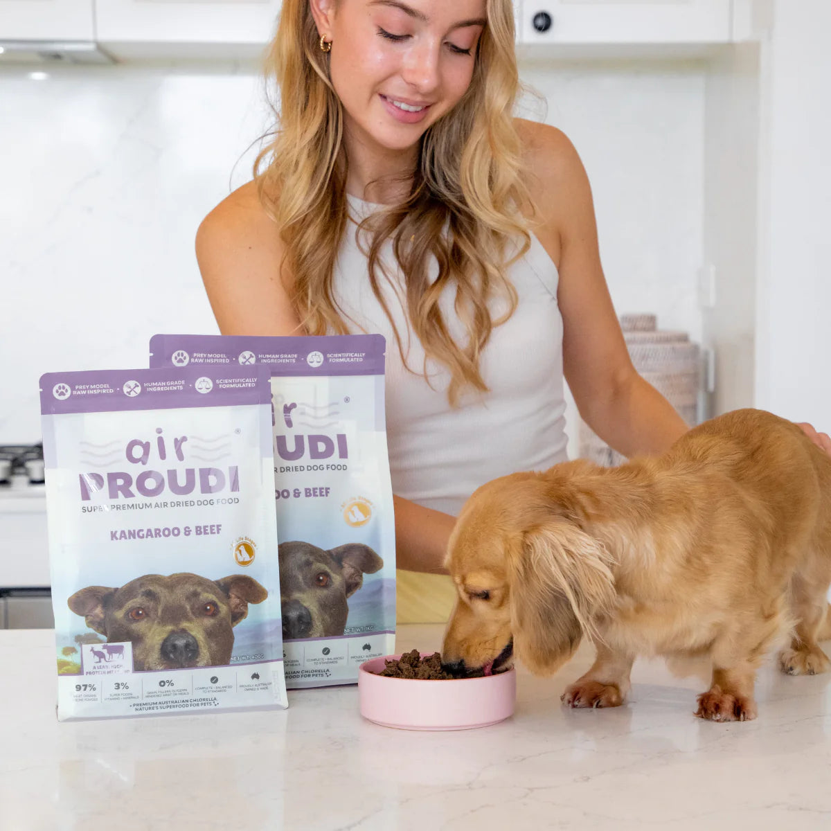 Proudi - Air Dried Dog Food Kangaroo & Beef Super Premium Complete Meal - image 2