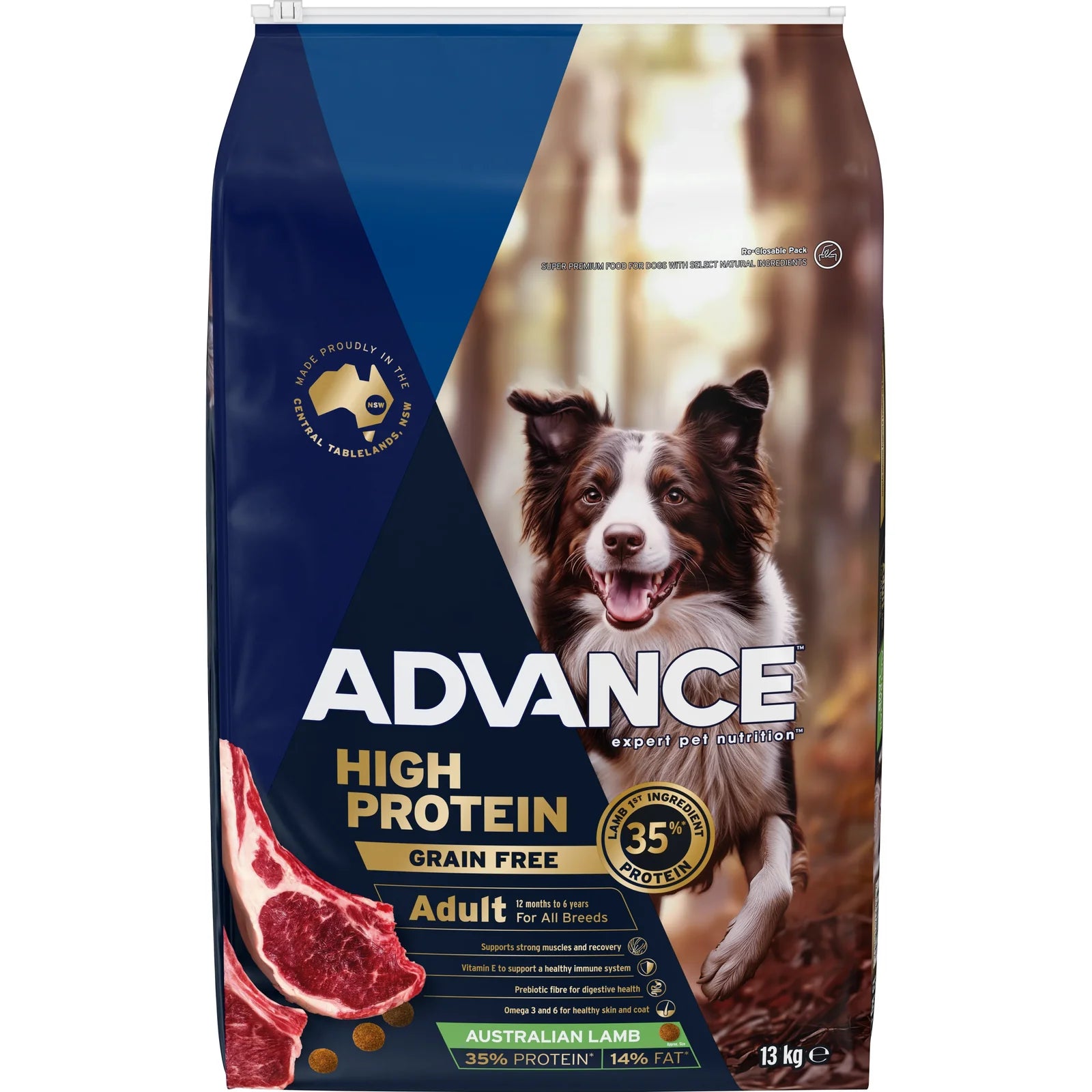 Advance – Adult Dog – High Protein – GRAIN FREE – Australian Lamb