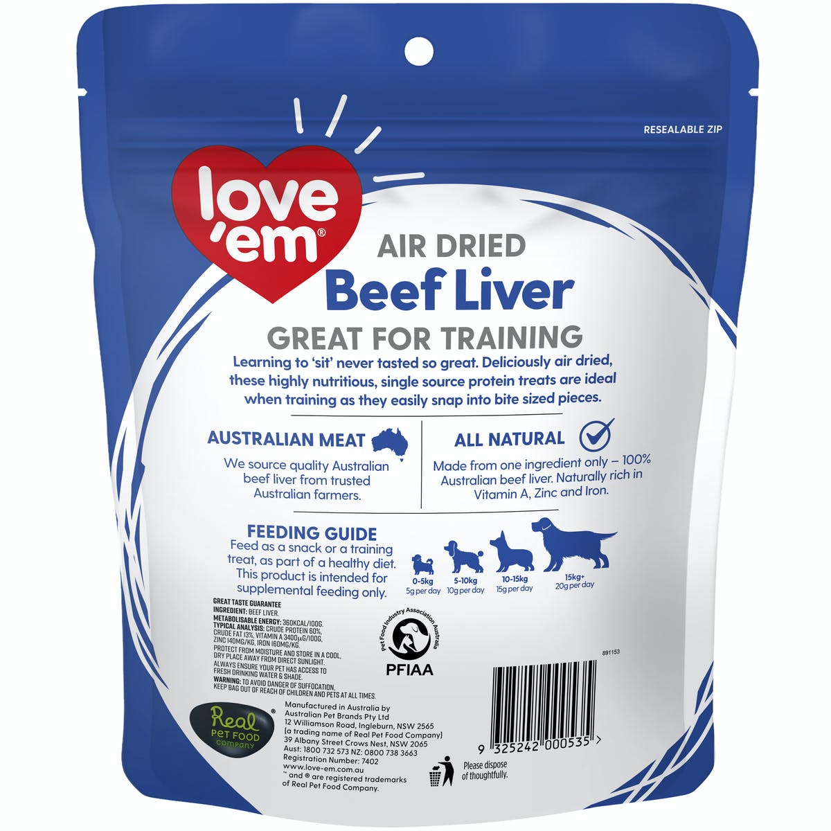 Love ‘Em – Air Dried Beef Liver