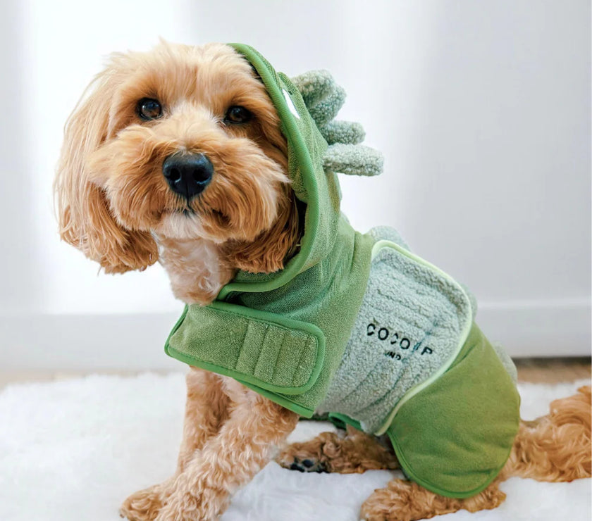 Dogs Dinopup Wash Drying Robe