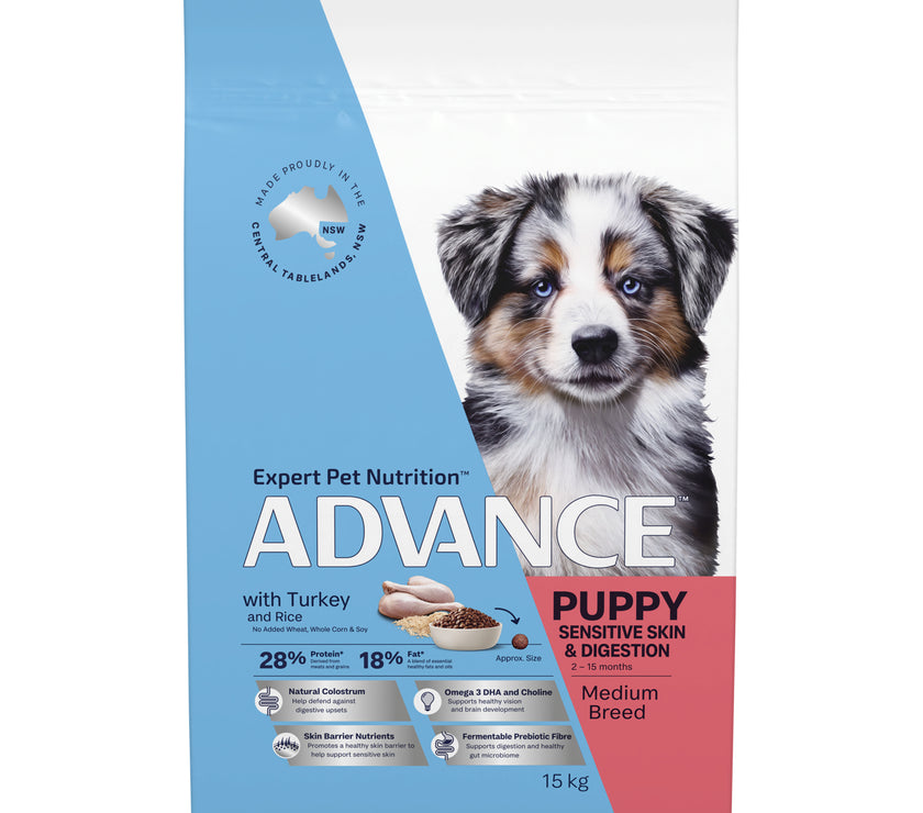 Advance Puppy Dog Food for Medium Breed | Sensitive Skin & Digestion