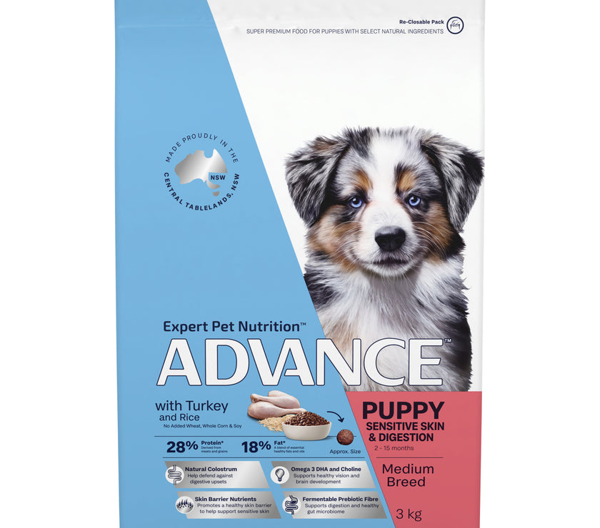 Advance Puppy Dog Food for Medium Breed | Sensitive Skin & Digestion