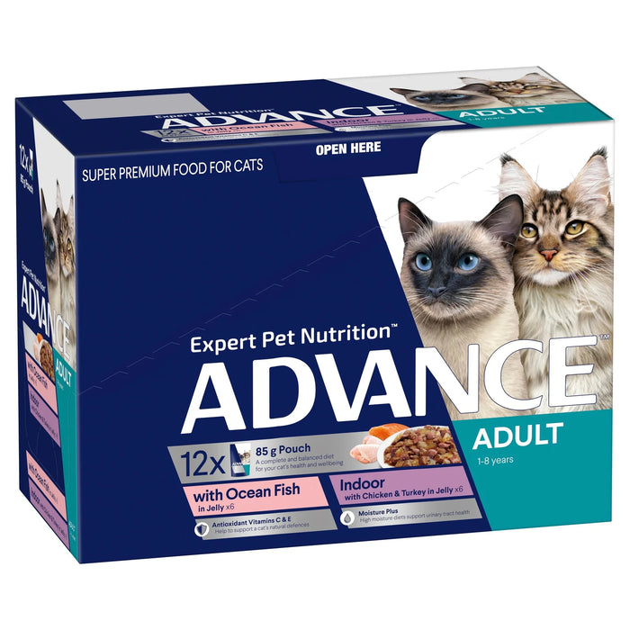 Advance Wet Cat Food 12 pack Trays for Adult Cat