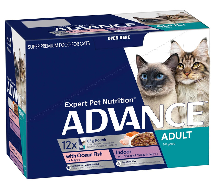 Advance Wet Cat Food 12 pack Trays for Adult Cat