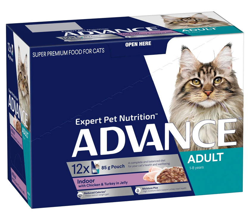 Advance Wet Cat Food 12 pack Trays for Adult Cat