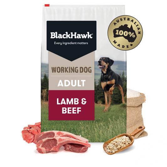 Black Hawk – Working Dog – Lamb & Beef