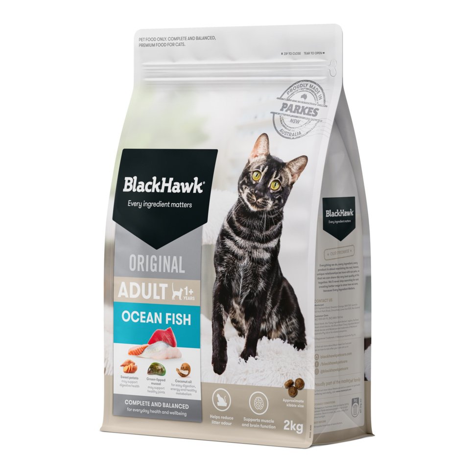 Black Hawk Adult Cat Food – Ocean Fish