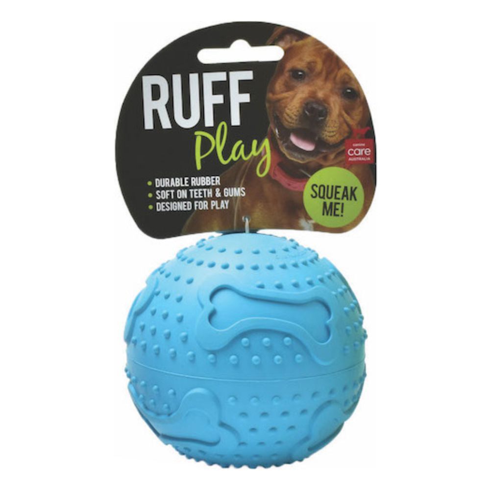 Dogs Tough Rubber Squeaker Ball Toy