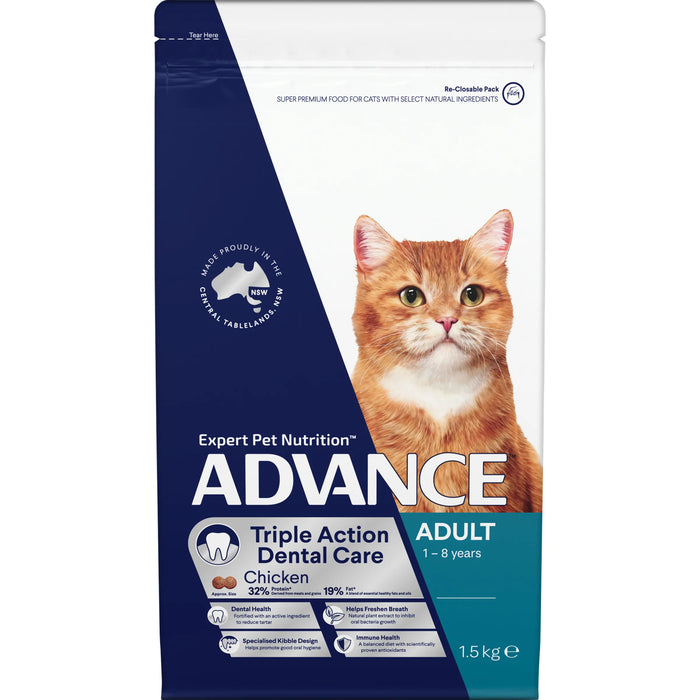 Advance Cat Food for Adult Cat | Triple Action Dental Care