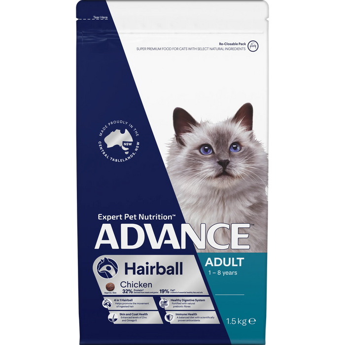 Advance Cat Food for Adult Cat | Hairball