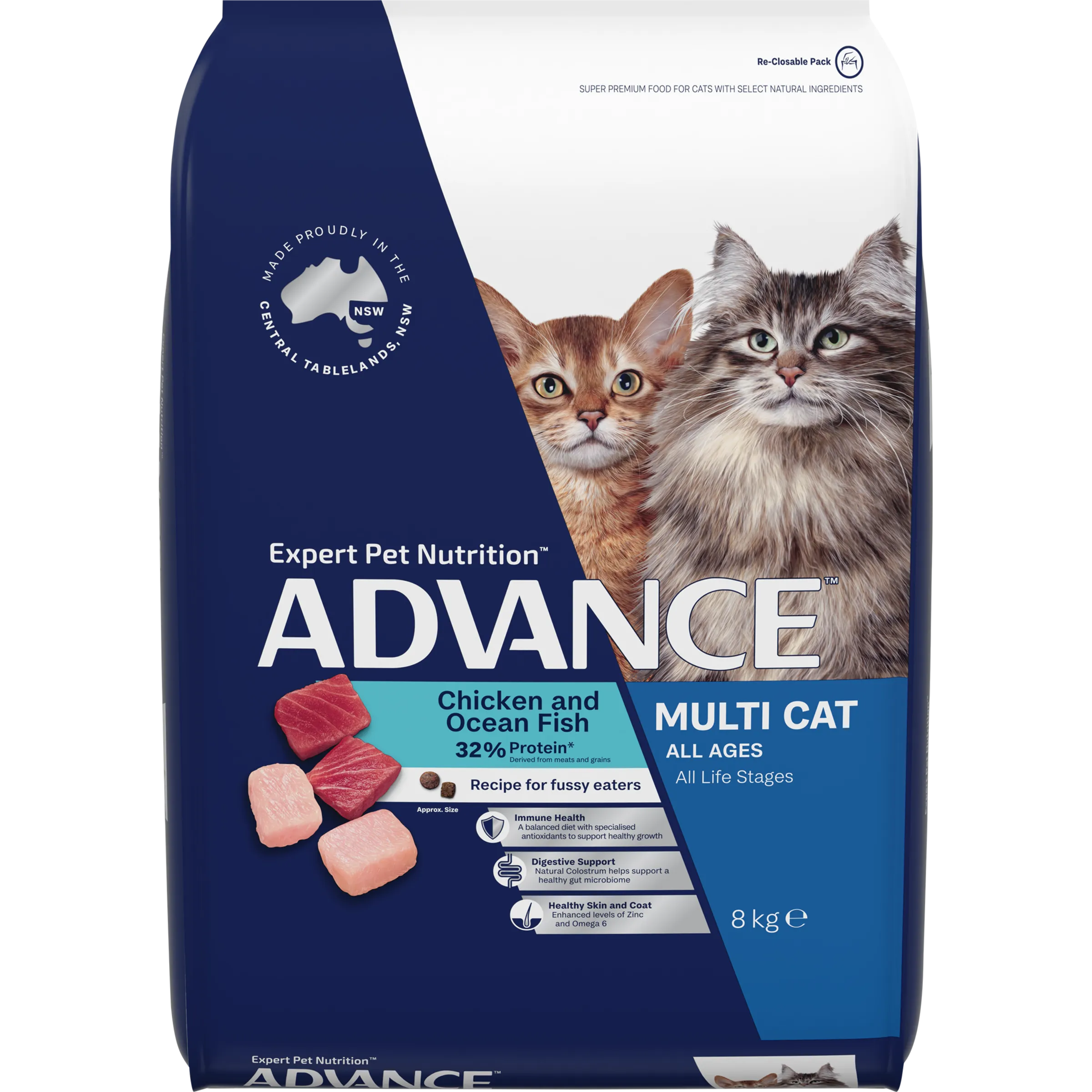 Advance Cat Food for Multiple breed | Chicken & Ocean Fish