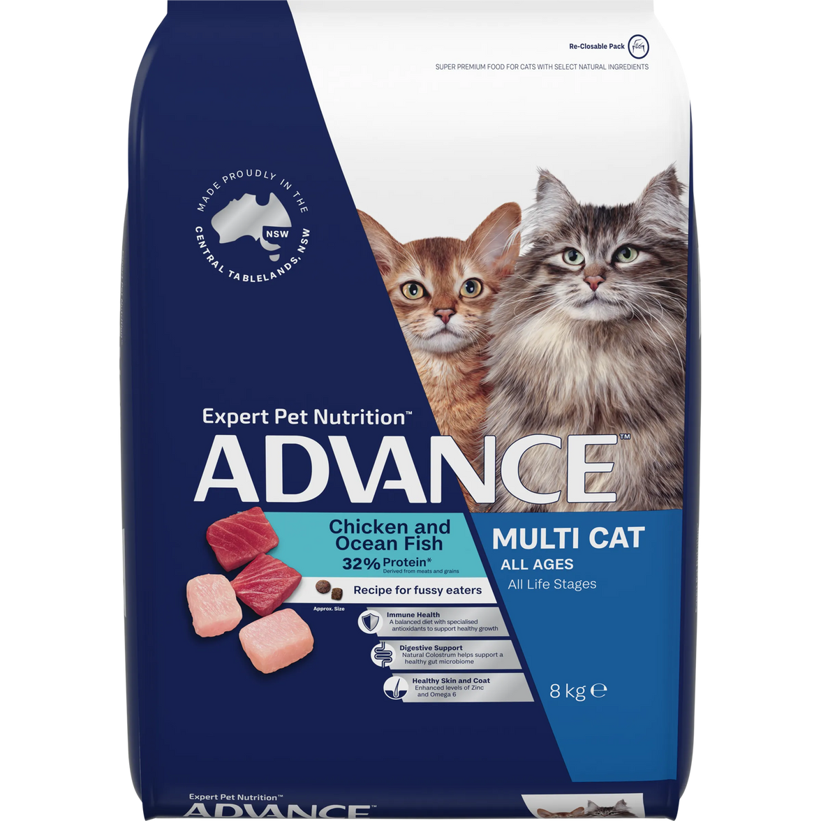 Advance Cat Food for Multiple breed | Chicken & Ocean Fish
