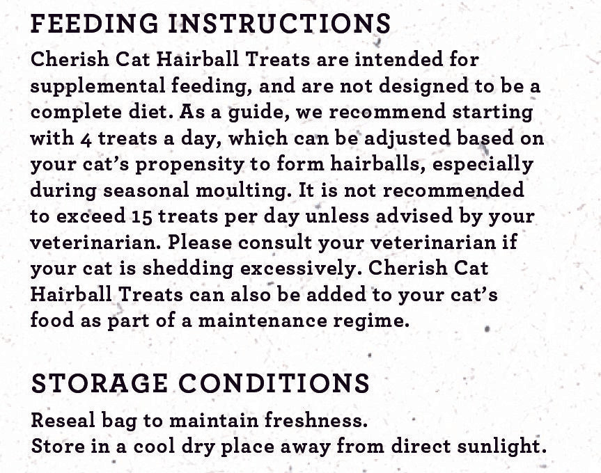 Cherish – Hairball Control Treats