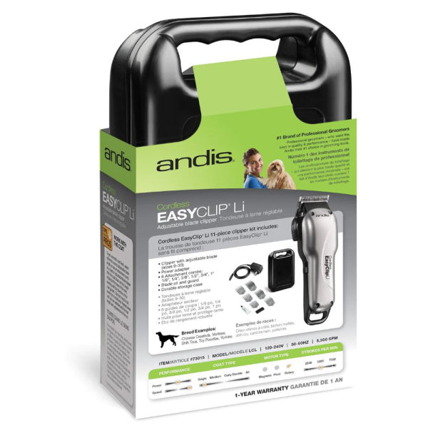 Andis – Clipper – EasyClip – Li Cord/Cordless – Silver