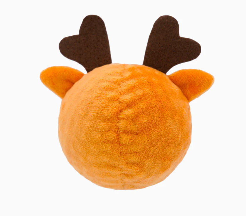 Happy Woofmas – Super Ball Reindeer Dog Toy