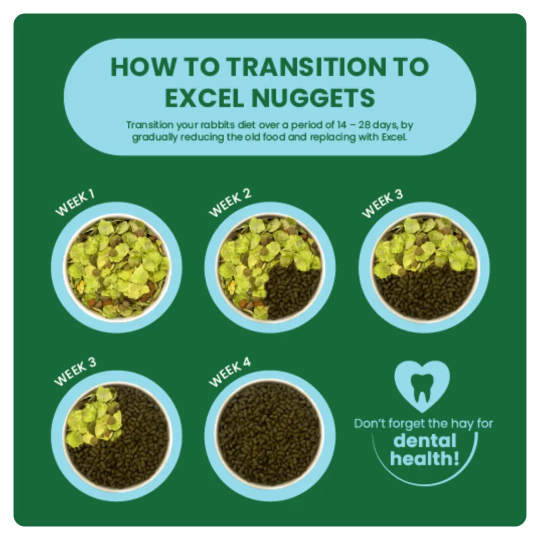 Burgess Excel – Junior & Dwarf Rabbit Nuggets with Mint