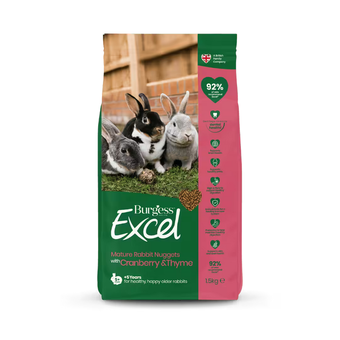 Burgess Excel – Mature Rabbit Nuggets with Cranberry & Thyme