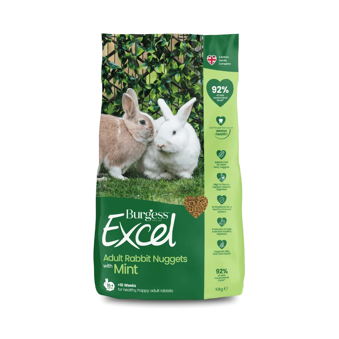 Burgess Excel – Adult Rabbit Nuggets with Mint