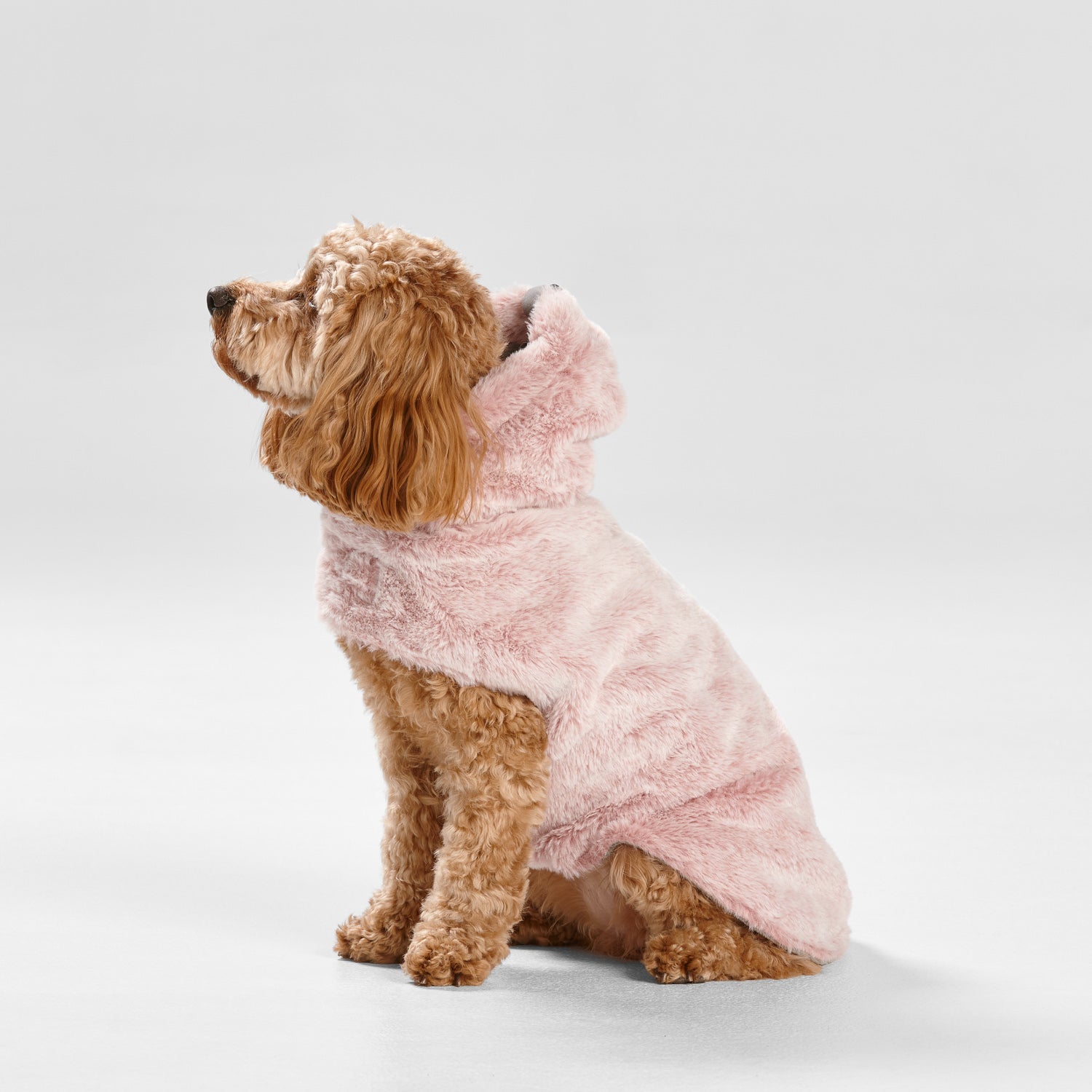 Snooza Wear – Faux Fur Hooded Coat – Pink - image 5