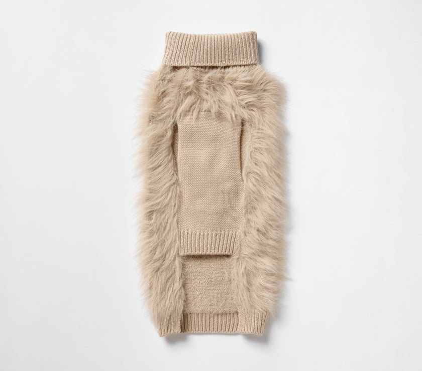 Snooza Wear – Fur Knit Jumper – Ecru