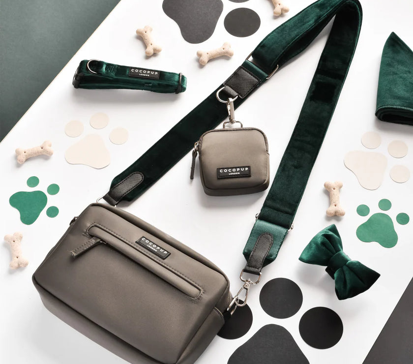 Walking Bag Strap – Forest Green Velvet