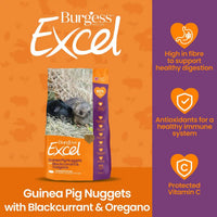 Burgess Excel – Guinea Pig Nuggets with Blackcurrant & Oregano