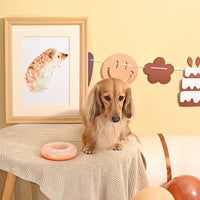 Hugsmart Yappy Birthday TPR Donut Dog Chew Toy with Sweet Scent