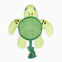 Hugsmart Ocean Pals Sea Turtle Dog Toy – Plush & Rope