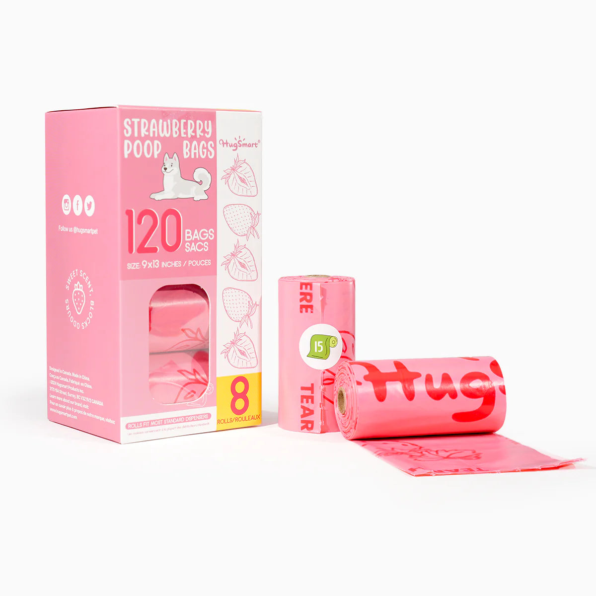 Hugsmart – Strawberry Poop Bags - image 4