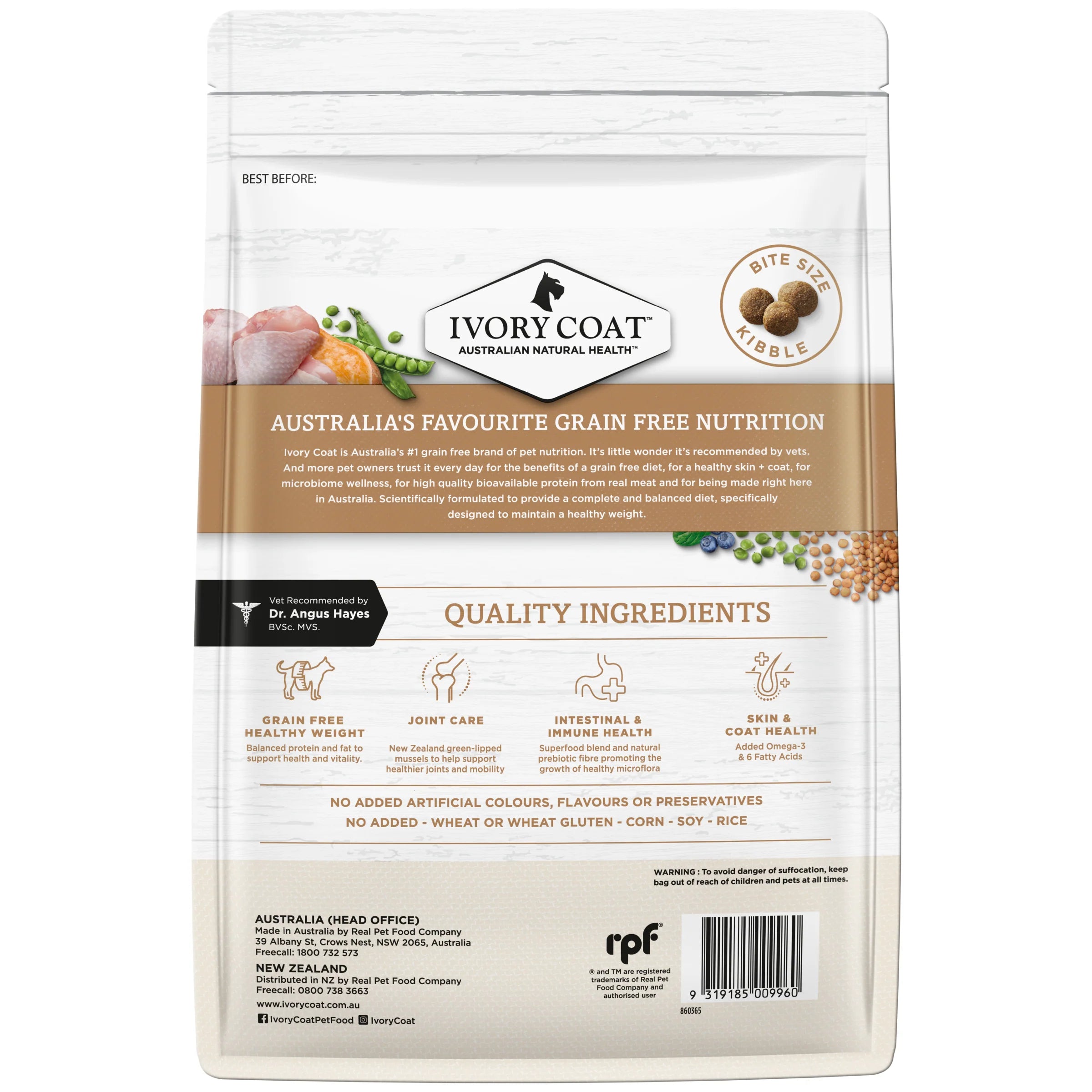 Ivory Coat – Healthy Weight Adult Dog – GRAIN FREE – Chicken