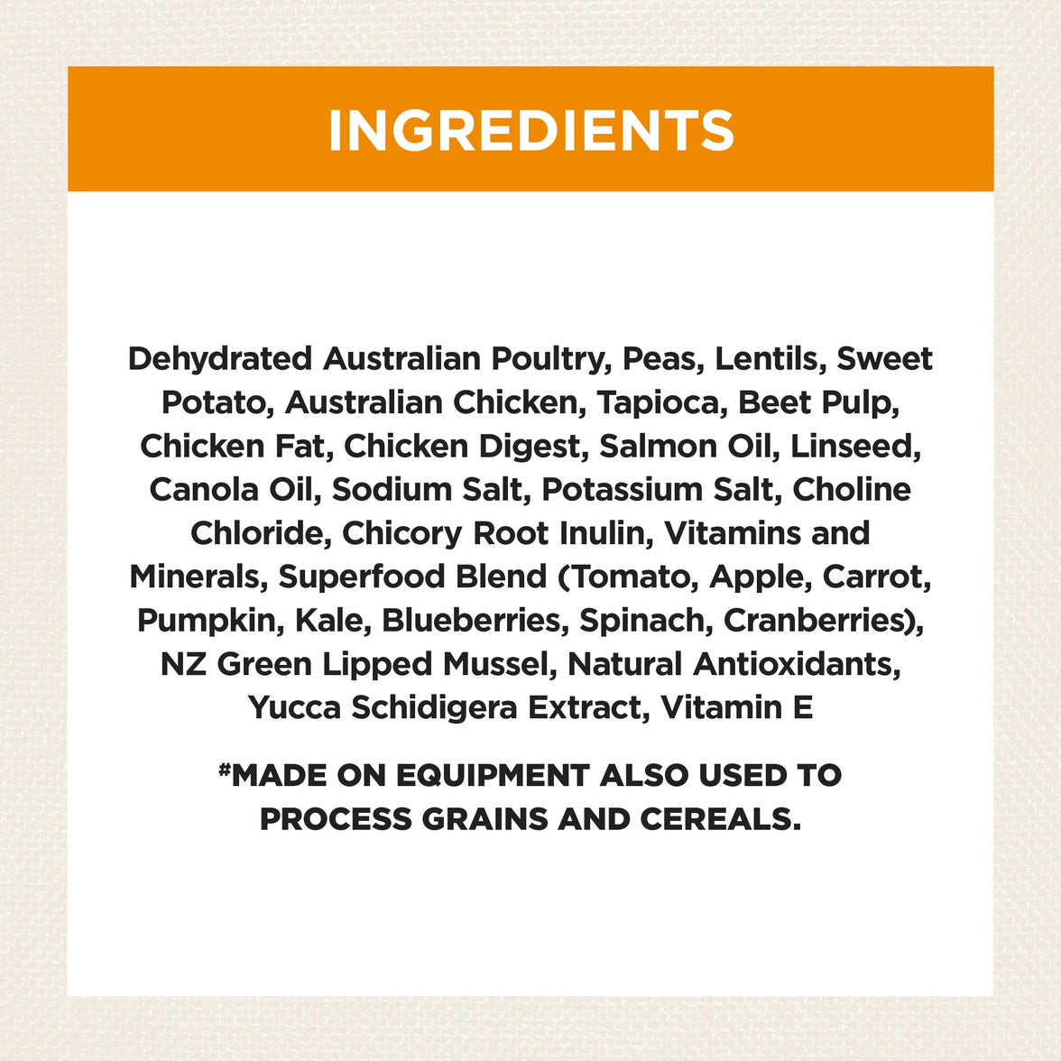 Ivory Coat – Healthy Weight Adult Dog – GRAIN FREE – Chicken