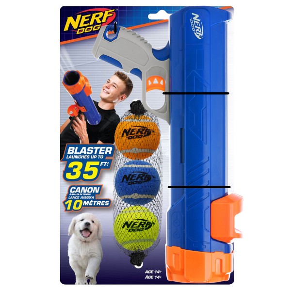 NERF DOG – Mini Tennis Ball Blaster Set