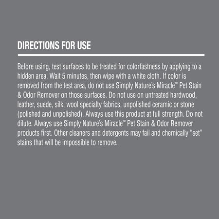 Nature’s Miracle – Pet Stain & Odor Remover