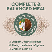 Pure Life – Adult Dog – Freeze-Dried Raw Coated Kibble – Chicken & Turkey