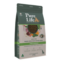Pure Life – Adult Dog – Freeze-Dried Raw Coated Kibble – Lamb & Kangaroo