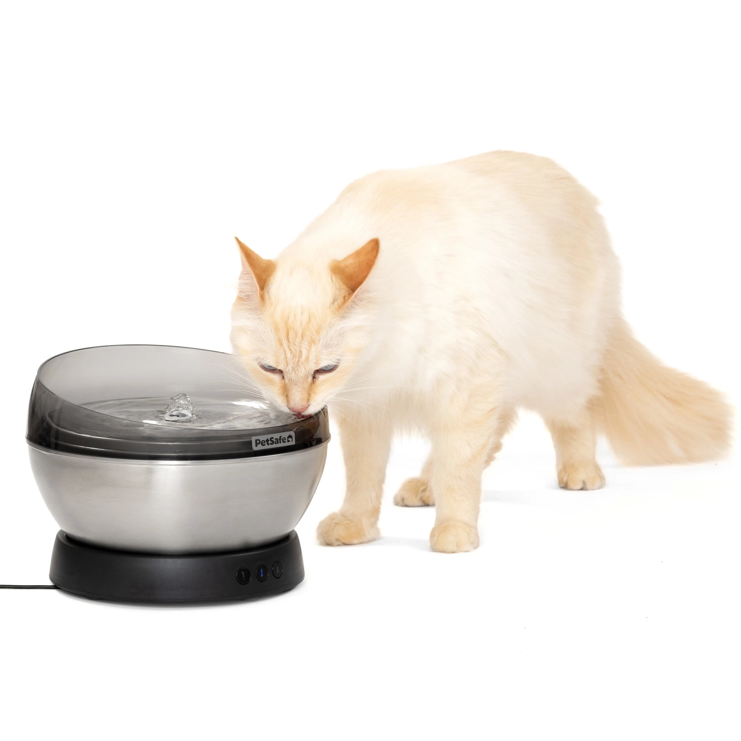 PetSafe – HydroSphere 1.7L Stainless Steel Fountain
