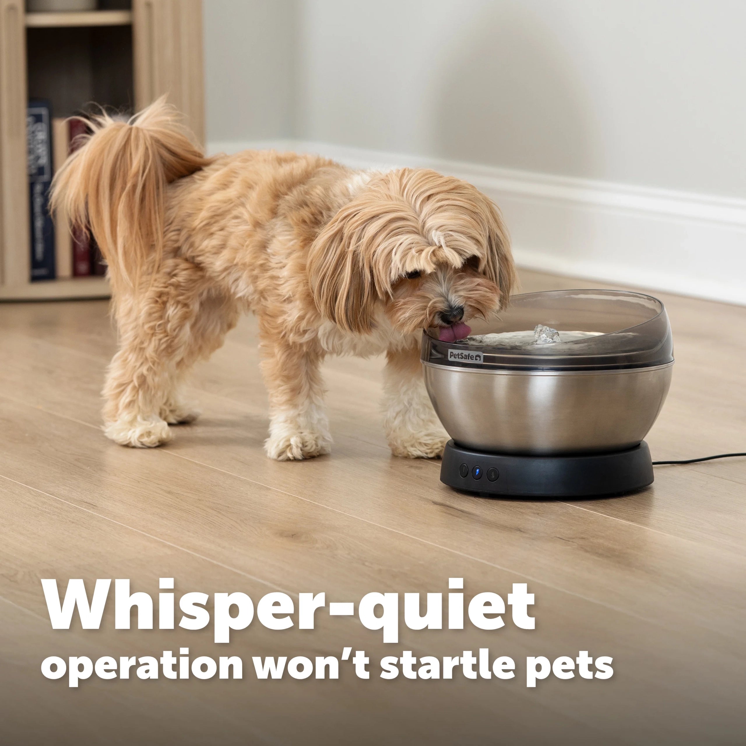 PetSafe – HydroSphere 1.7L Stainless Steel Fountain