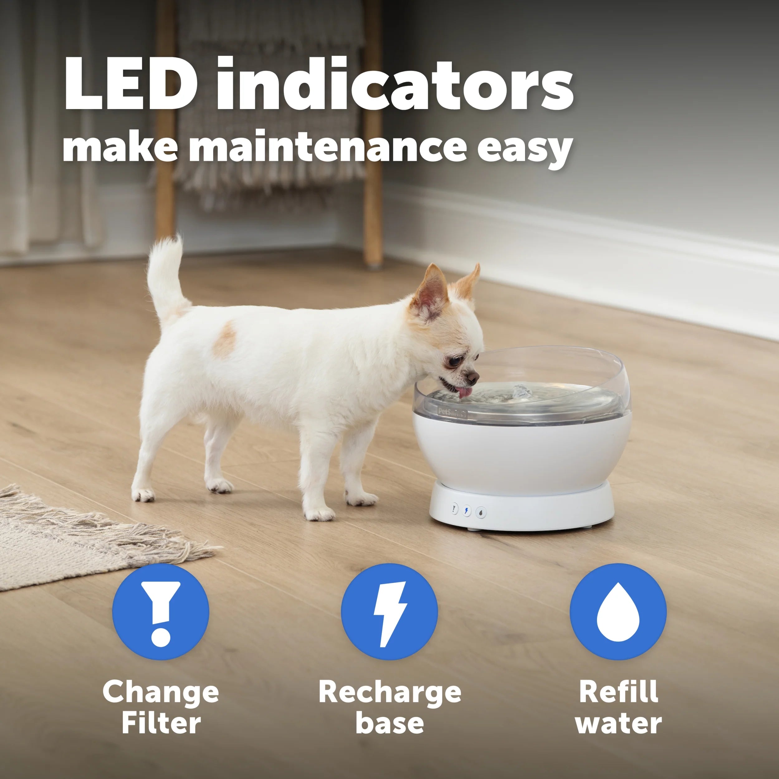 PetSafe – HydroSphere 1.7L Cordless Fountain