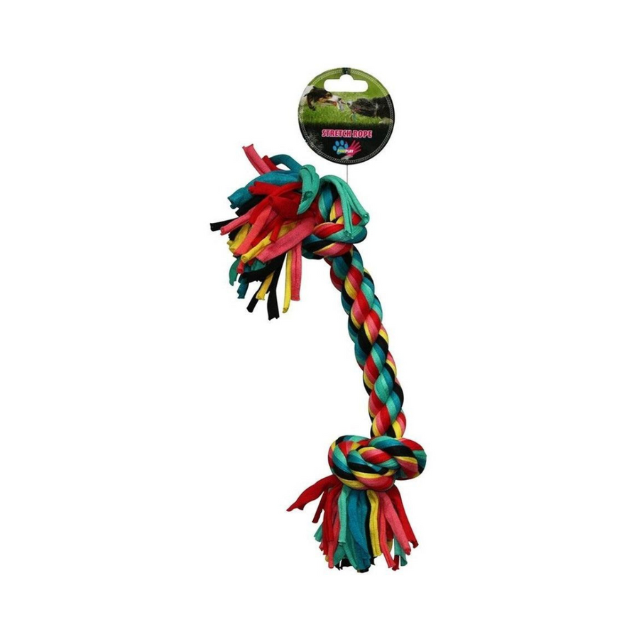 Paw Play – Stretch Rope – Bone