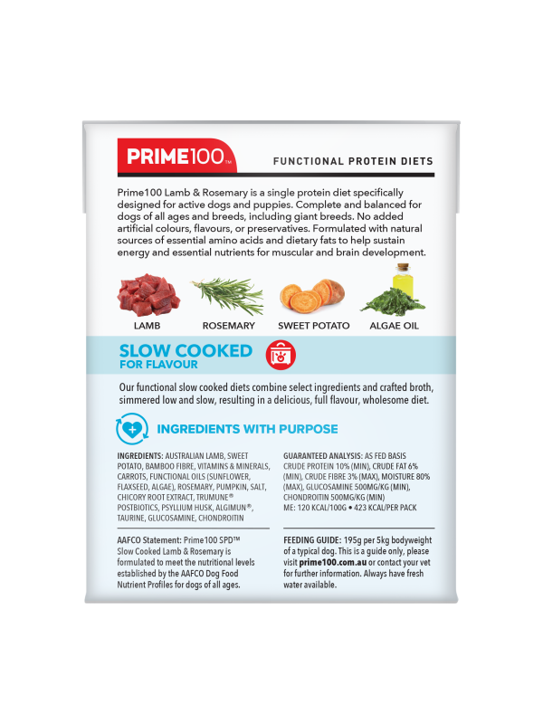 Prime100 – SPD Slow Cooked Lamb & Rosemary