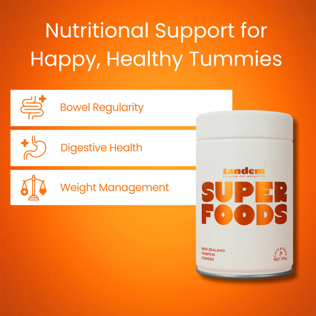Tandem – Super Foods – New Zealand Pumpkin Powder for Cats & Dogs