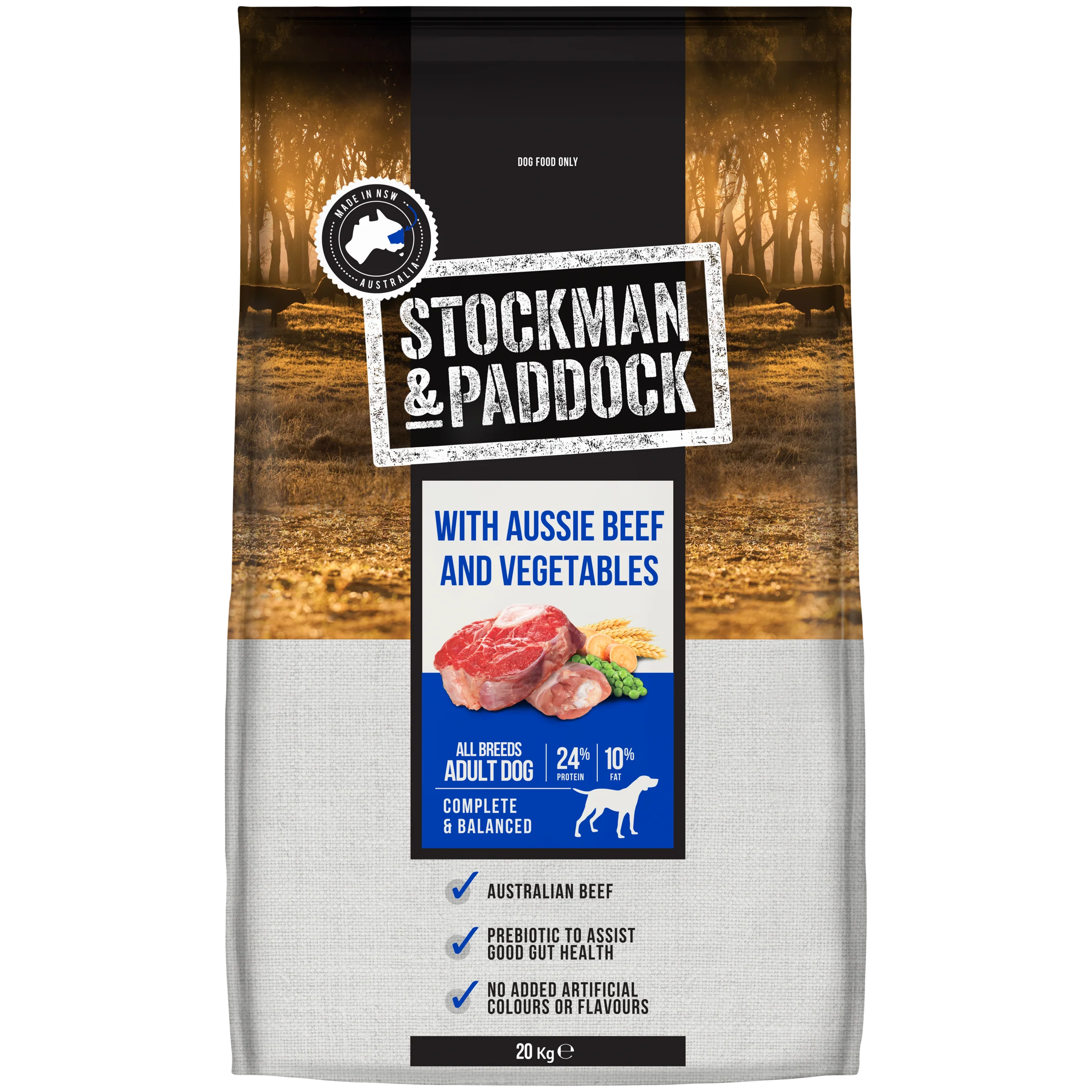 Stockman & Paddock – Adult Dog – Aussie Beef and Vegetables