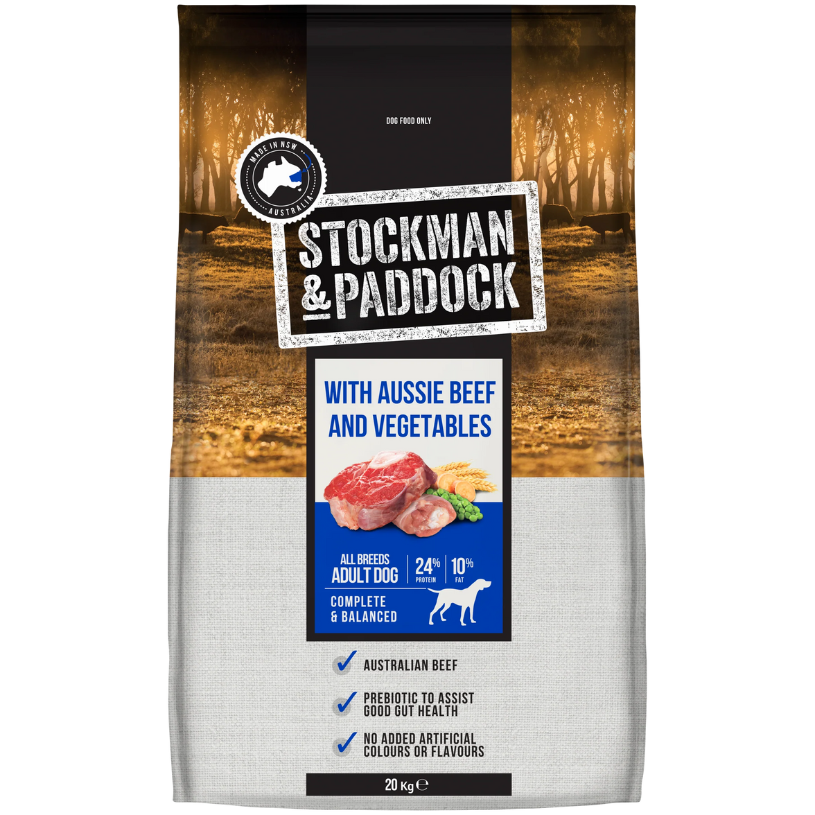Stockman & Paddock – Adult Dog – Aussie Beef and Vegetables