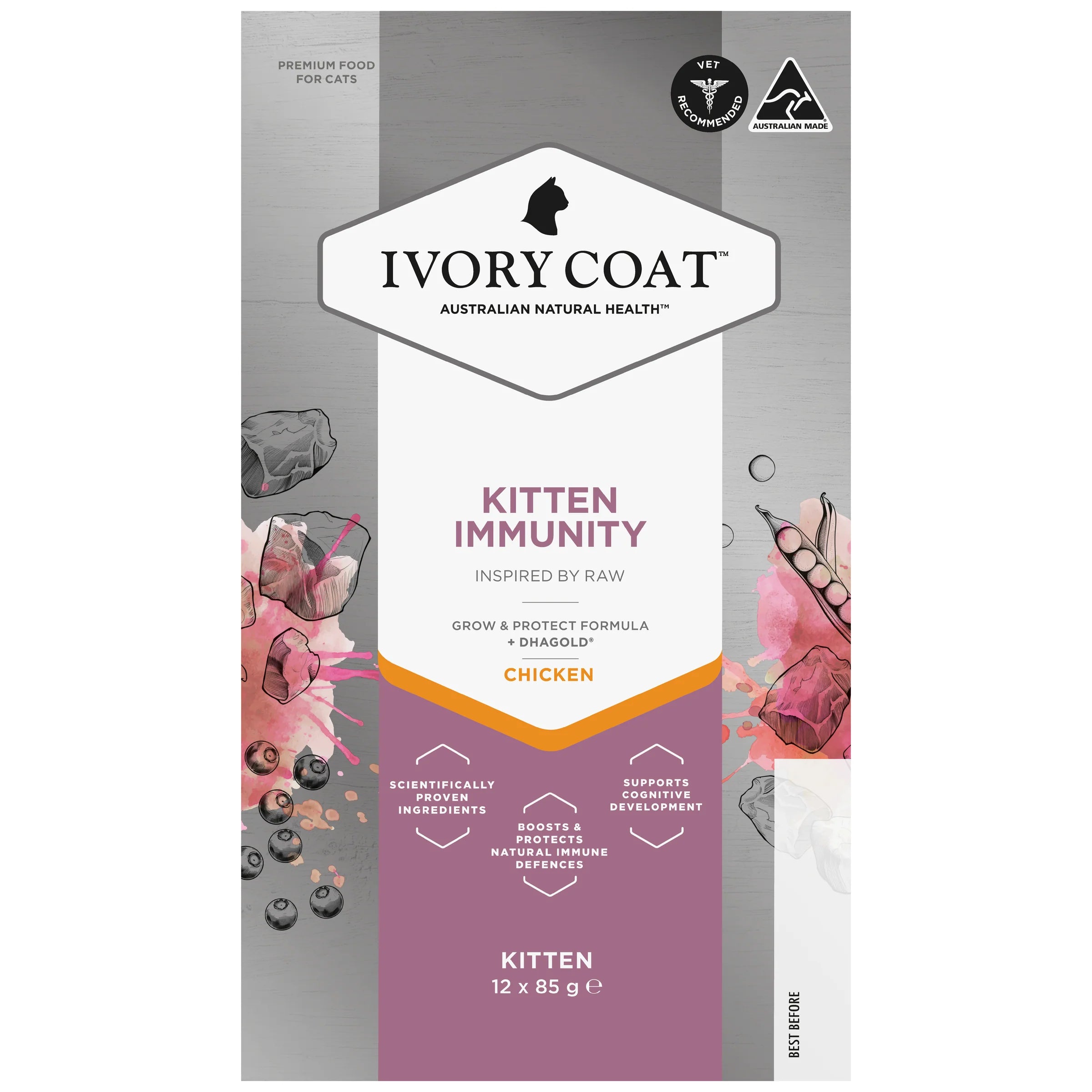 Ivory Coat – Kitten – Wet Food Trays – Inspired By Raw – Kitten Immunity - image 2